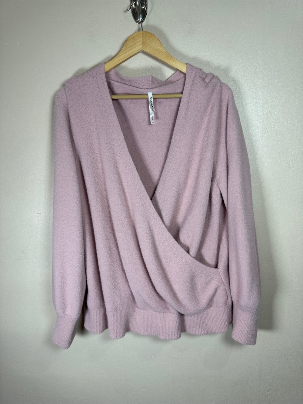 Soma Soft Wrap V-Neck Sweater cozy Stretch Casual Plus Size XXL Comfort